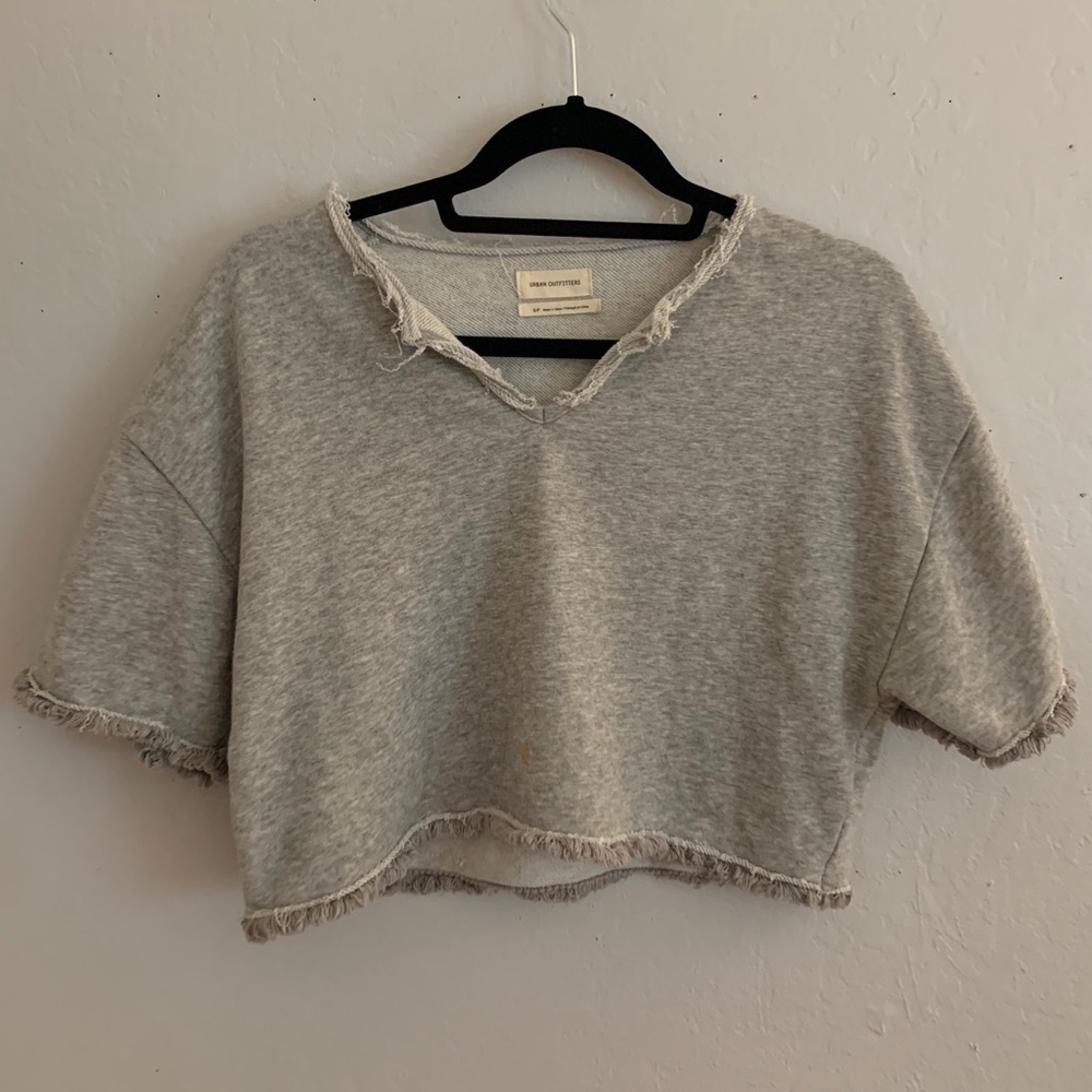 Gray sweater-top